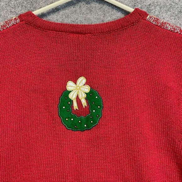 BOBBIE BROOKS Women’s 18W/20W Red Vest Scottie Dog Ugly Christmas Sweater - Picture 10 of 16